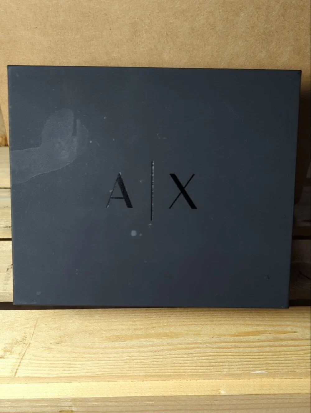 Armani Exchange Men’s Black Stainless Steel Watch Gift Set